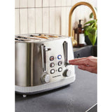 Morphy Richards Mexborough 4 slice toaster white, imported from the UK