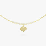 Revere 9ct gold plated heart charm bracelet (British brand)
