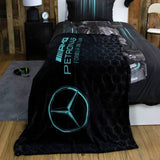 Argos Mercedes F1 Fleece Throw - Black - 150x100cm- Buy online at McGrocer