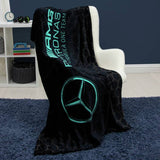 Mercedes F1 fleece throw black 150x100cm, UK version