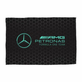 Mercedes F1 fleece throw black 150x100cm, UK version