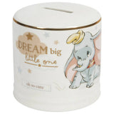 Disney Dumbo ceramic money box with gilt rim, UK version