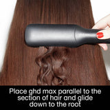 GHD Max wide plate hair straightener bundle, imported from the UK