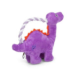 Petface dinosaur dog toy with rope handle and squeaker, UK version