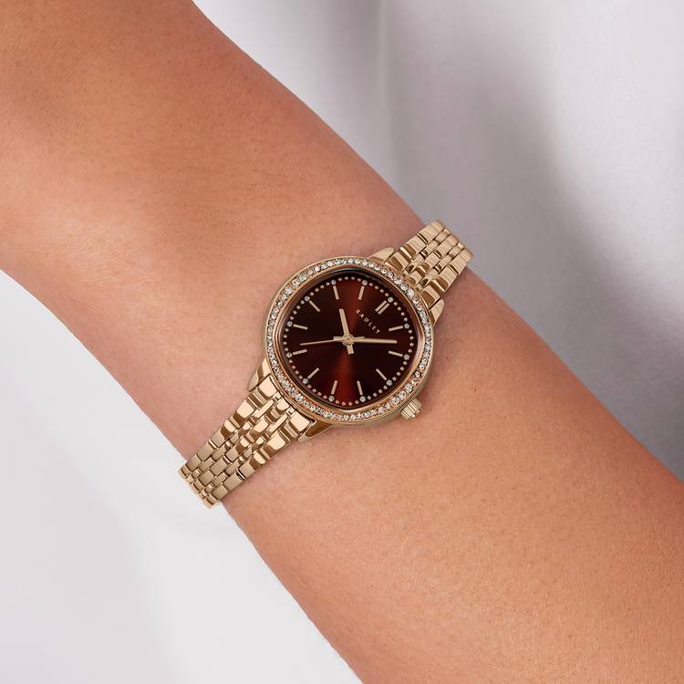Radley brown dial rose gold bracelet watch 28mm - British product