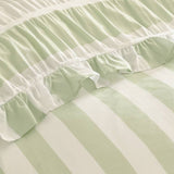 Catherine Lansfield seersucker green bedding set single (British brand)