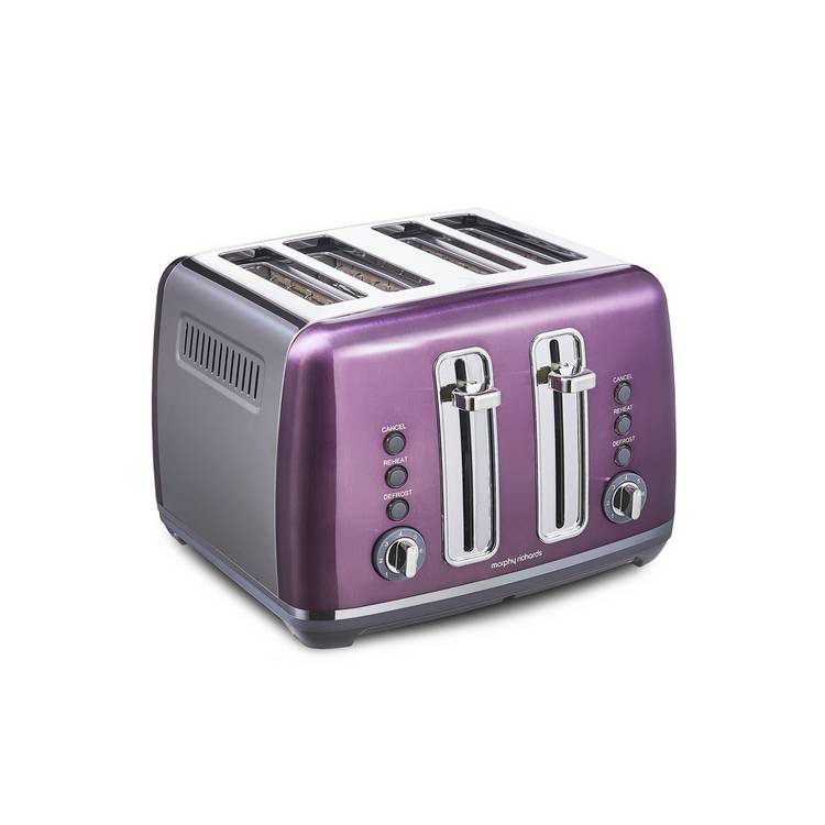Morphy Richards purple toaster 4 slice, imported from the UK
