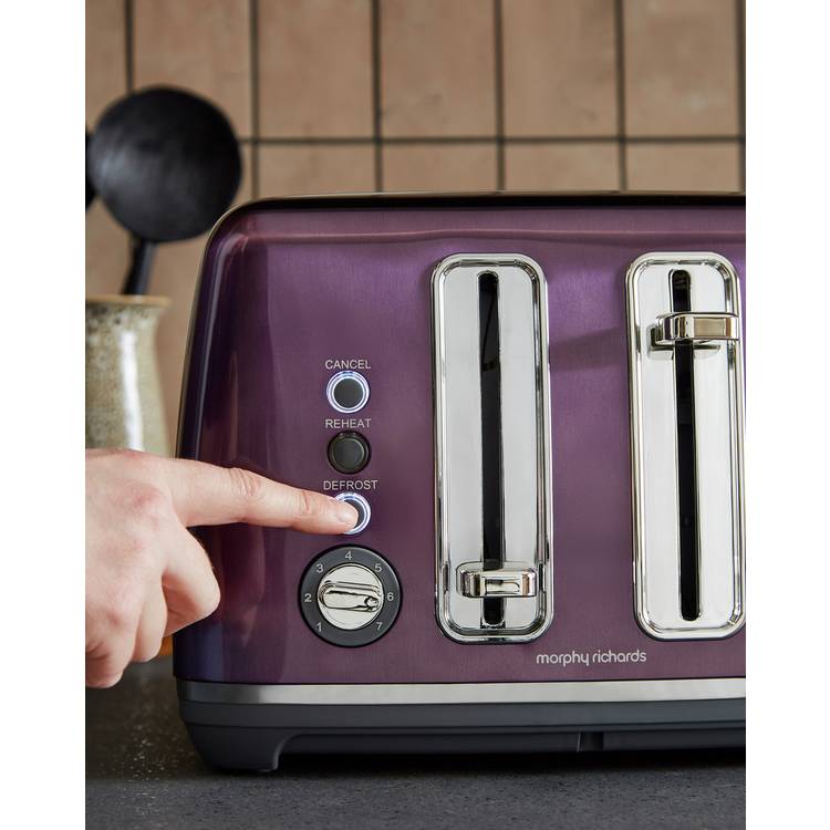 Morphy Richards purple toaster 4 slice, imported from the UK