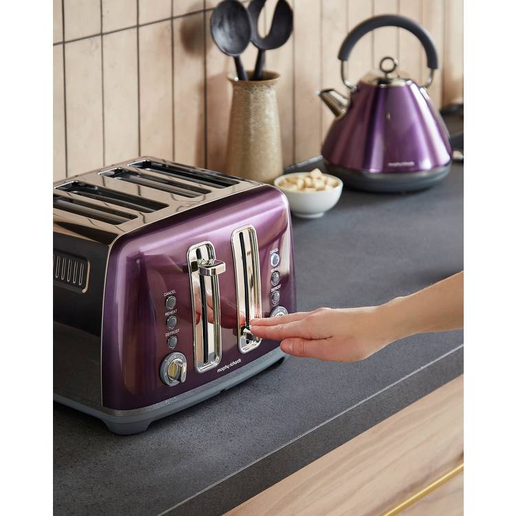 Morphy Richards purple toaster 4 slice, imported from the UK