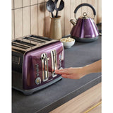 Morphy Richards purple toaster 4 slice, imported from the UK