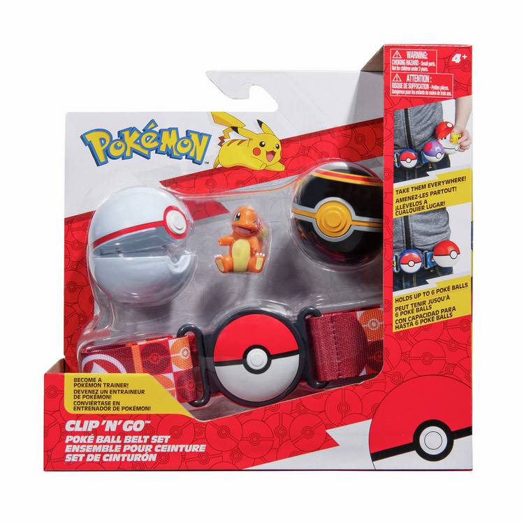 Pokémon Charmander Clip 'N' Go belt set toy, imported from the UK