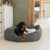 Lords & Labradors box bed Granite Boucle Medium, UK version
