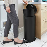 Black+Decker 30L dome lid pedal bin, imported from the UK