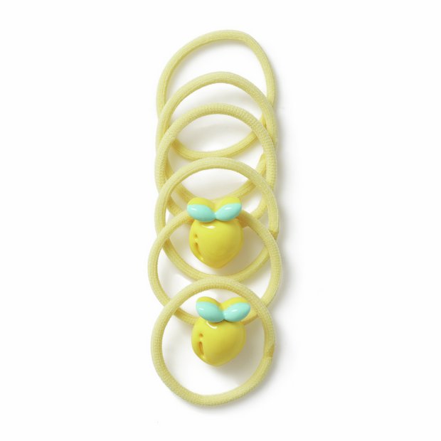 Flitzy lemon hair bands with charms, imported from the UK