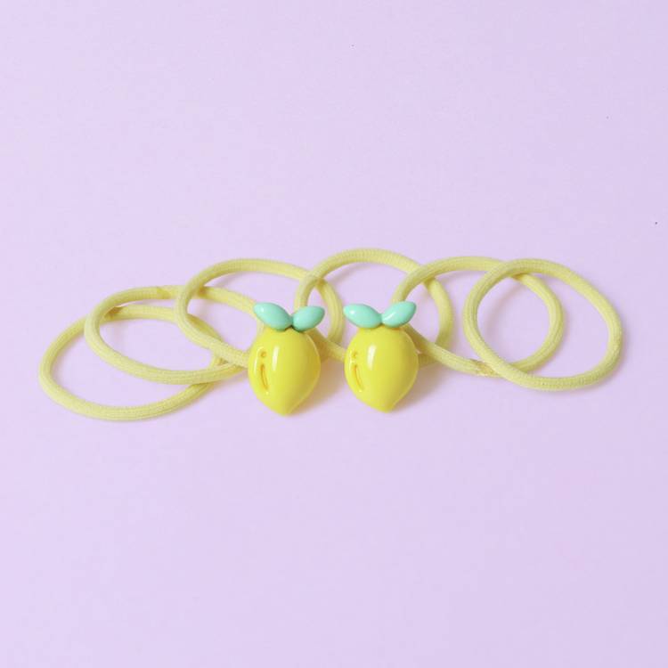 Flitzy lemon hair bands with charms, imported from the UK