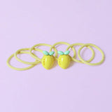Flitzy lemon hair bands with charms, imported from the UK
