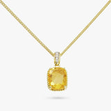 Argos Revere Gold Plated Sterling Silver Citrine Stone Pendant Necklace- Buy online at McGrocer