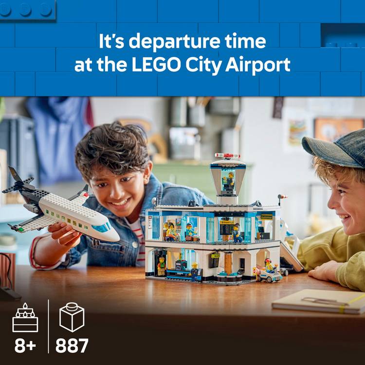 LEGO City Airport 60502 toy set 887 pieces, UK version