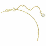 Swarovski gold-tone plated green stone pendant necklace, UK version