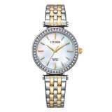 Argos Citizen Quartz Ladies Pearl Dial Two Tone Bracelet Watch- Buy online at McGrocer