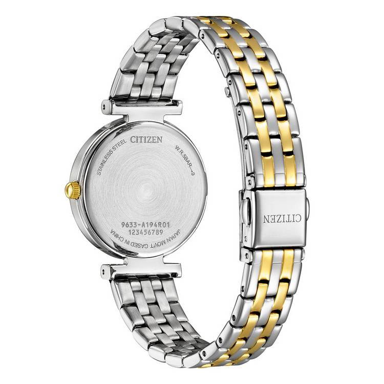 Citizen ladies pearl dial two tone bracelet watch (British brand)