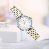 Citizen ladies pearl dial two tone bracelet watch (British brand)