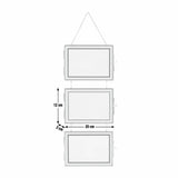 Habitat triple screenprint hanging picture frame 4x6, UK version