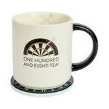 Argos Home dartboard mug set with coaster 450ml, imported from the UK