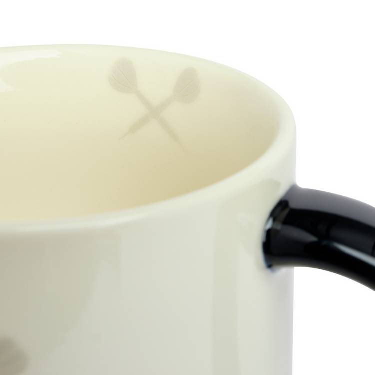 Argos Home dartboard mug set with coaster 450ml, imported from the UK