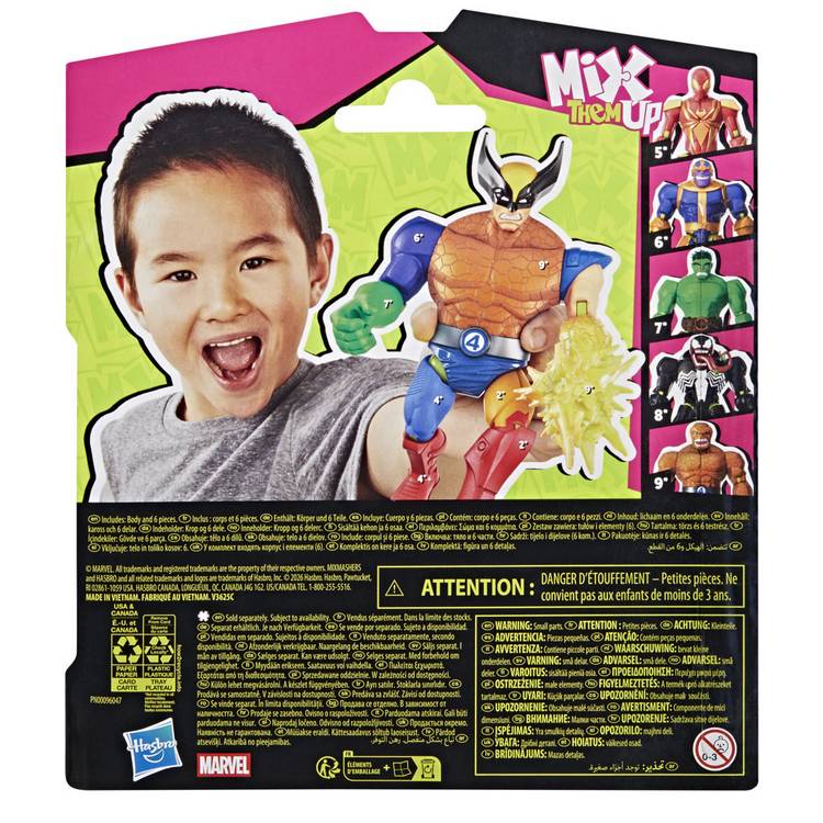 Marvel Wolverine Mixmashers 5 inch action figure (British brand)