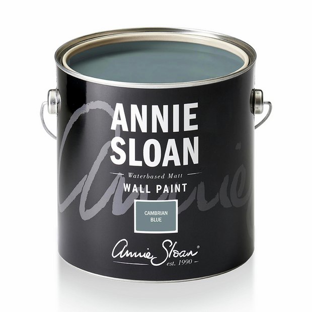 Annie Sloan matt wall paint Cambrian Blue 2.5L, UK version
