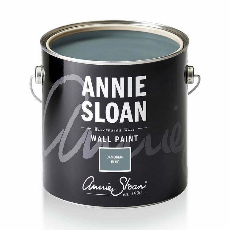 Annie Sloan matt wall paint Cambrian Blue 2.5L, UK version