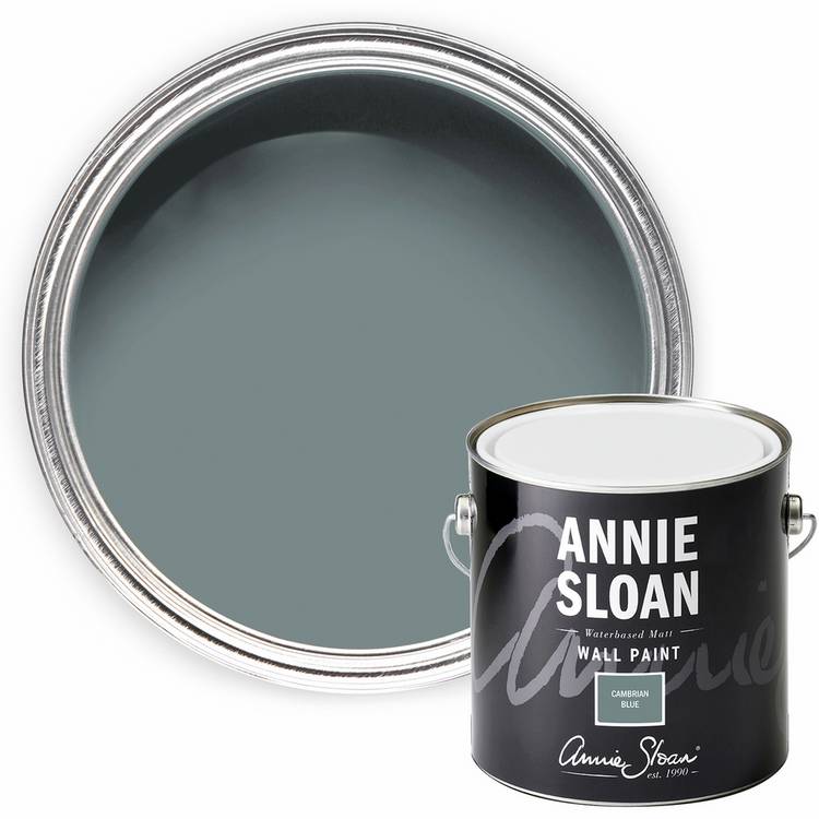Annie Sloan matt wall paint Cambrian Blue 2.5L, UK version