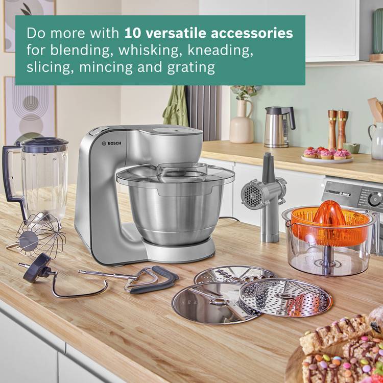 Bosch stand mixer Grey Silver 3.9L (British brand)