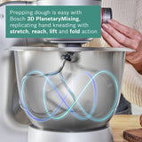 Bosch stand mixer Grey Silver 3.9L (British brand)