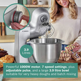 Bosch stand mixer Grey Silver 3.9L (British brand)