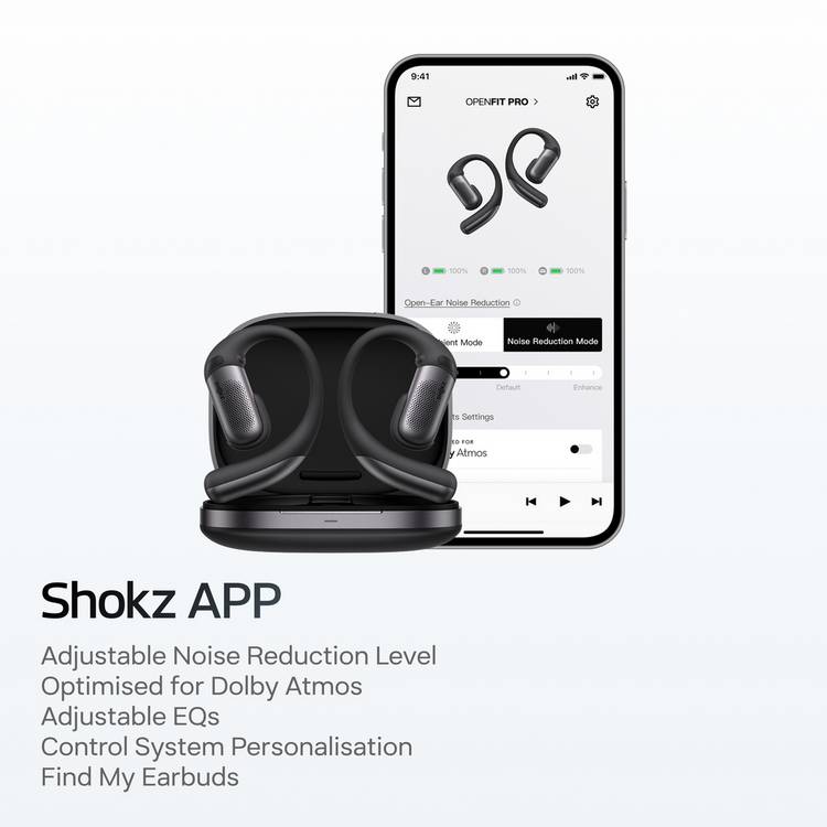 Shokz OpenFit Pro true wireless earbuds black - British product