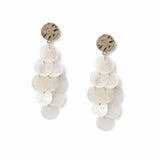 Argos Freedom White Shell Disc Drop Earrings- Buy online at McGrocer