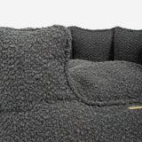 Lords & Labradors high wall dog bed granite boucle small, imported from the UK
