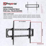 ProperAV tilting TV bracket 60-120 inch - British product