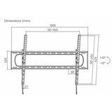 ProperAV tilting TV bracket 60-120 inch - British product