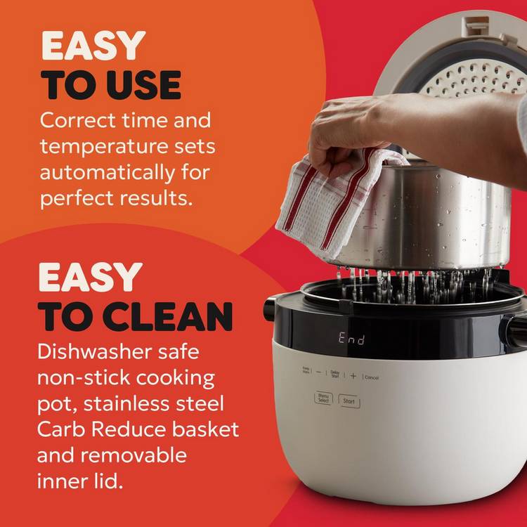 Instant Pot 5L Rice Cooker White, imported from the UK