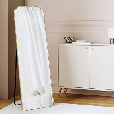 Argos Argos Home Gold Effect Freestanding Arch Wall Mirror - 150x50cm- Buy online at McGrocer