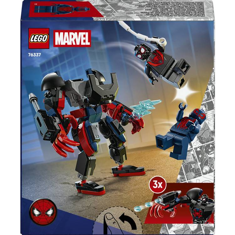 LEGO Marvel Miles Morales Mech vs Spider-Man 2099 set 135 pieces, UK version