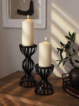 Next Black Wire Pillar Candle Holder for Home Decor- Buy online at McGrocer