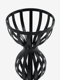 Black wire pillar candle holder - British product