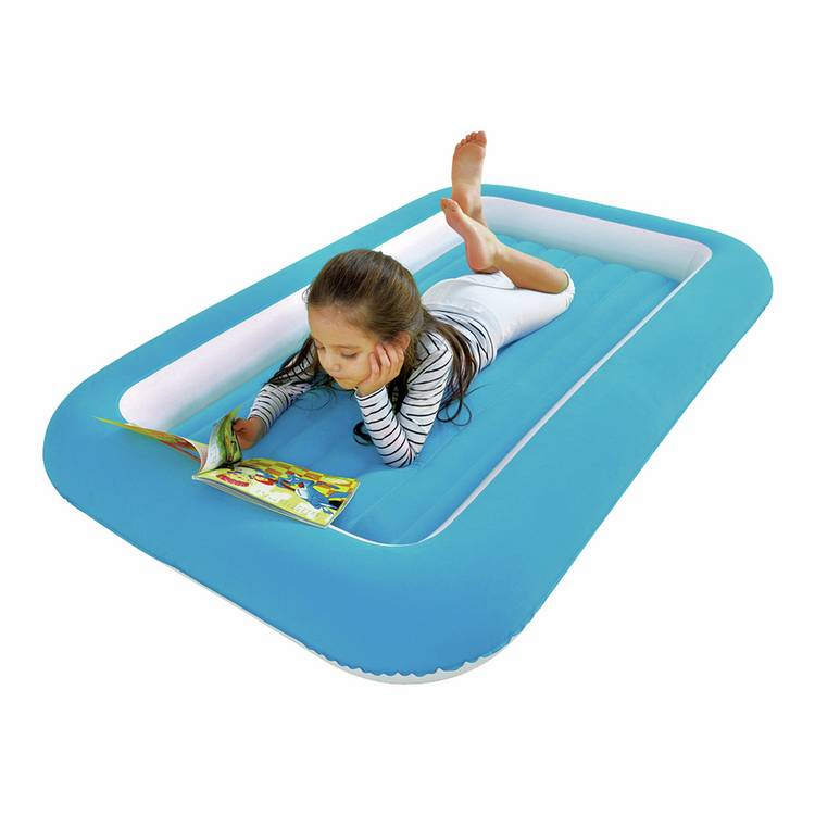 Benross PVC flocked kids airbed blue (British brand)