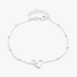 Revere sterling silver heart bracelet (British brand)