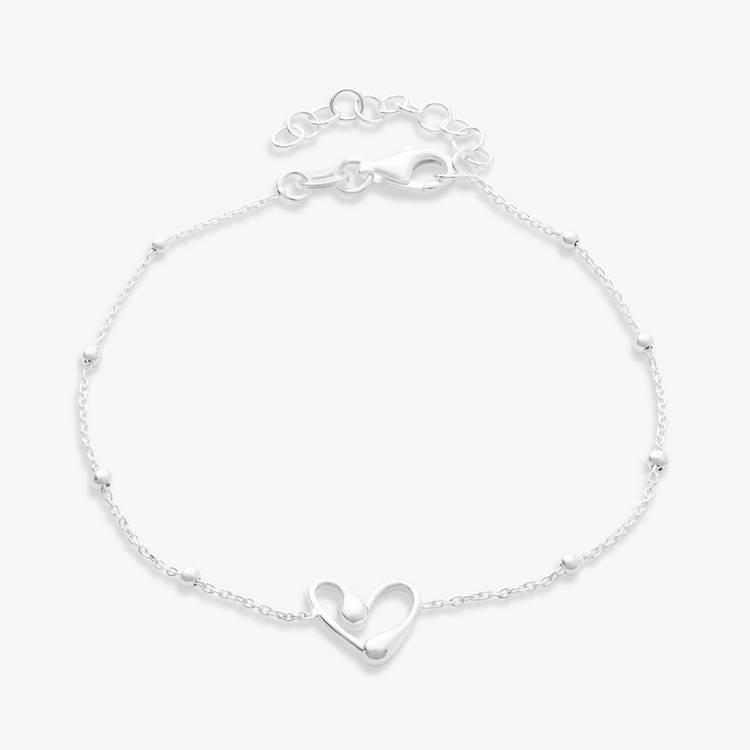 Revere sterling silver heart bracelet (British brand)
