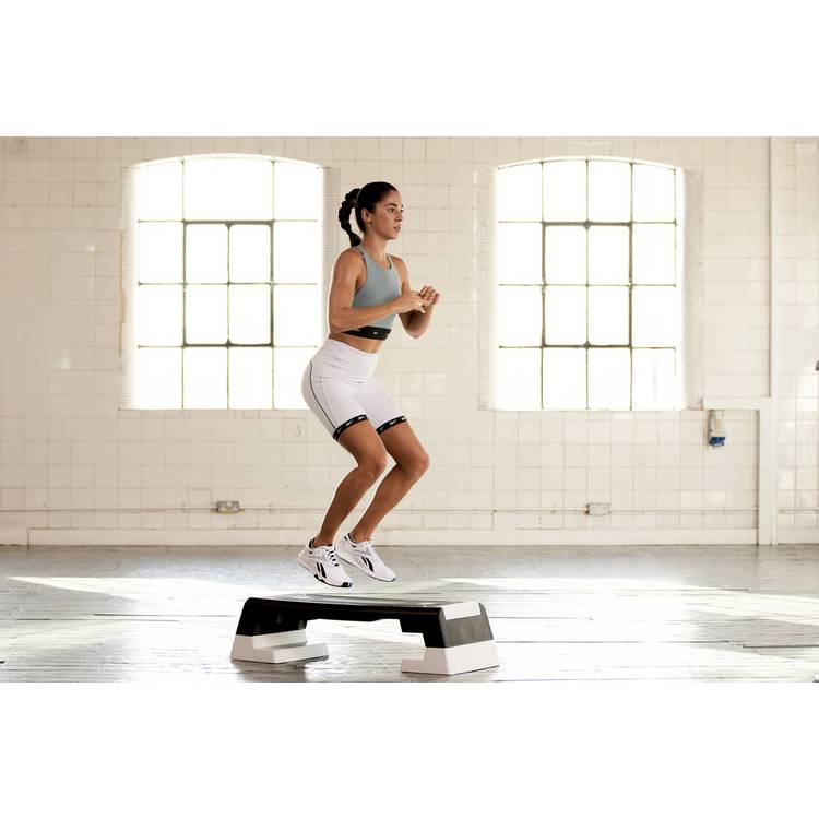 Reebok step white with adjustable height, UK version